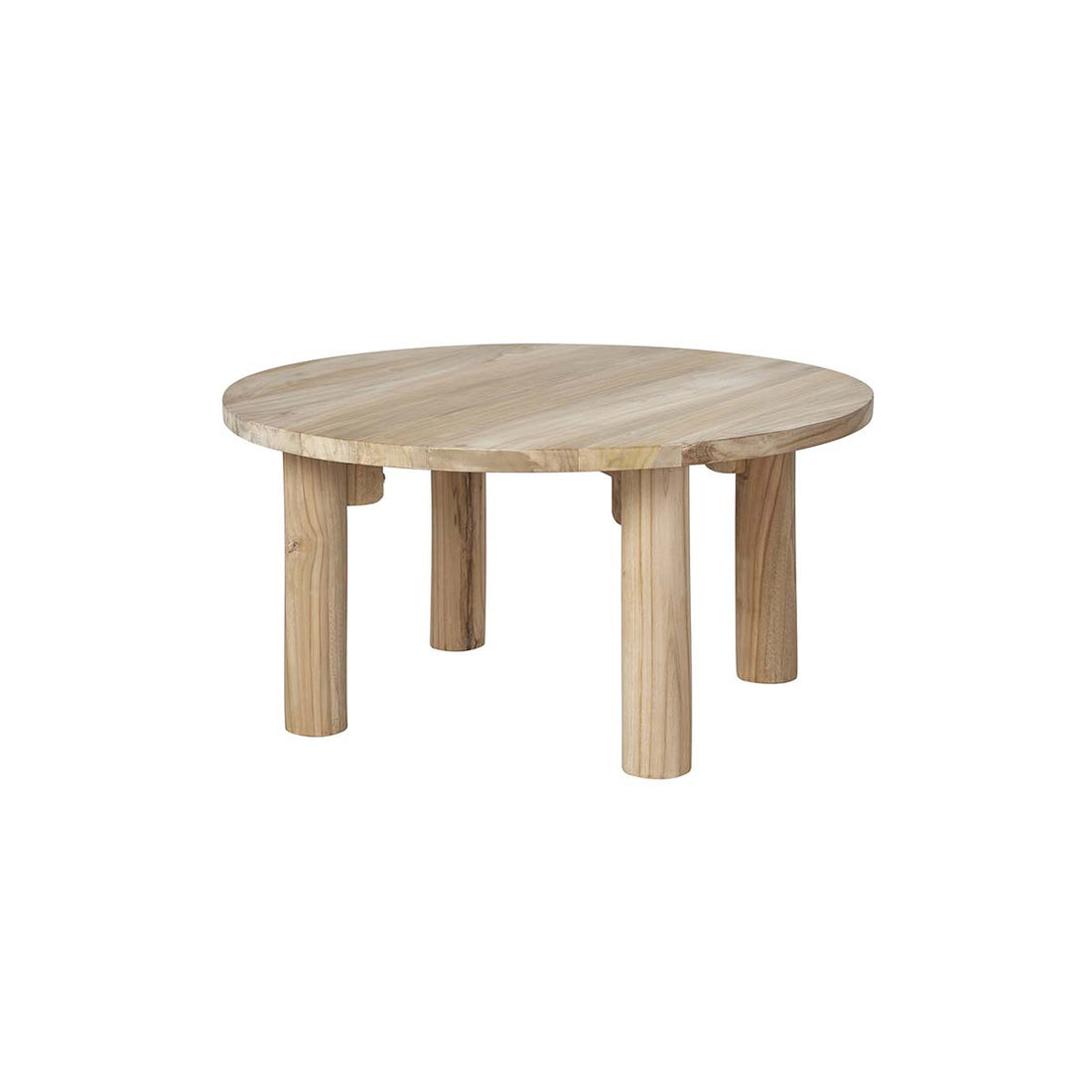 ALDO - Table basse en teck massif Ø 80 cm