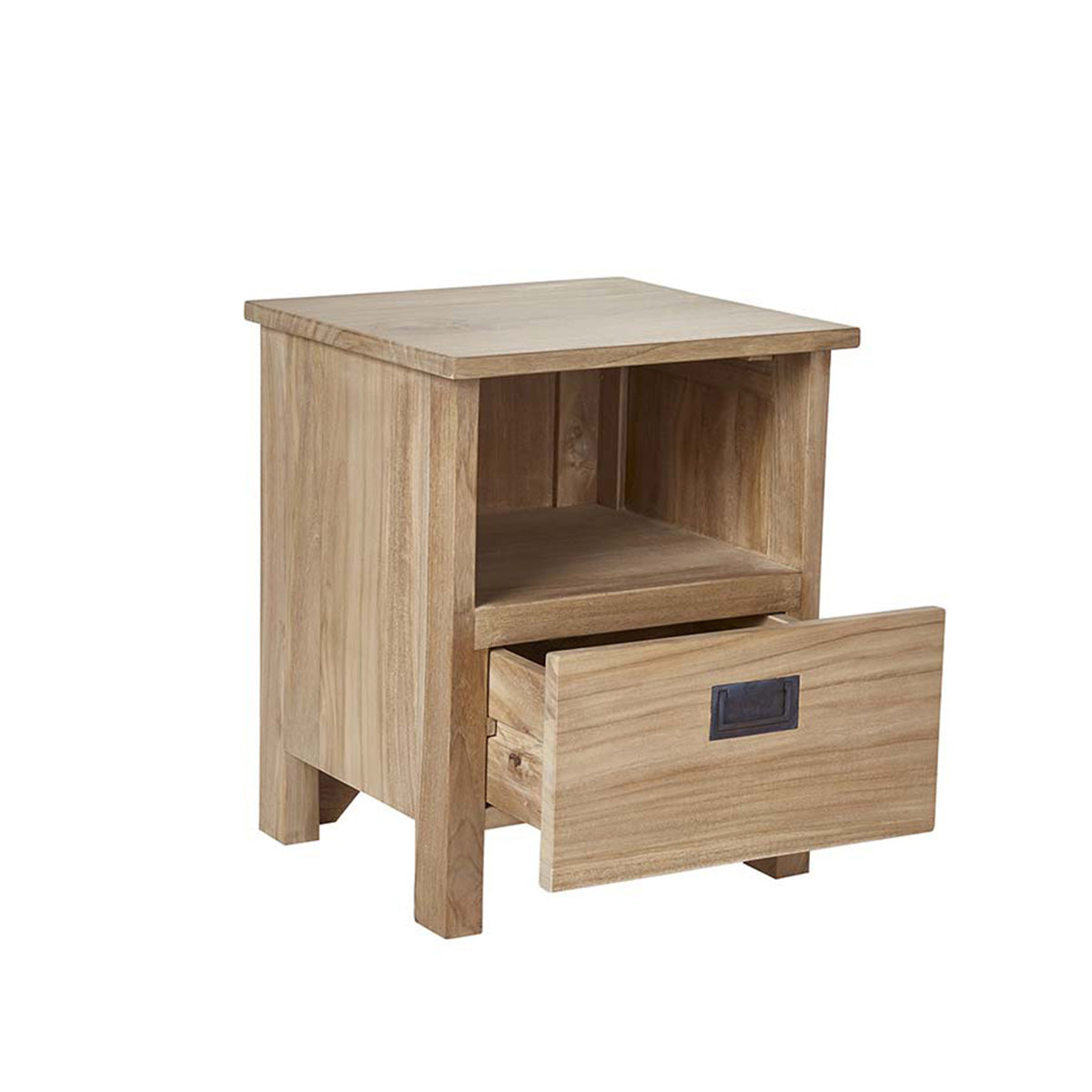 ALDO - Table de chevet en teck massif 45 cm