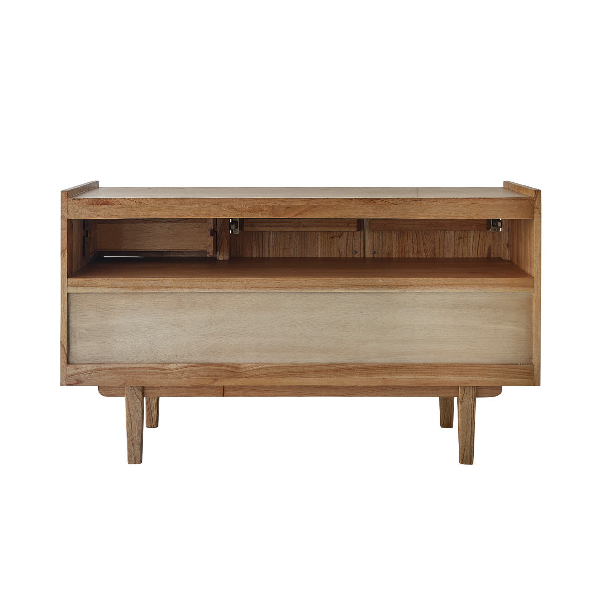 FIFTIES - Meuble sous vasque en mindi massif 135 cm