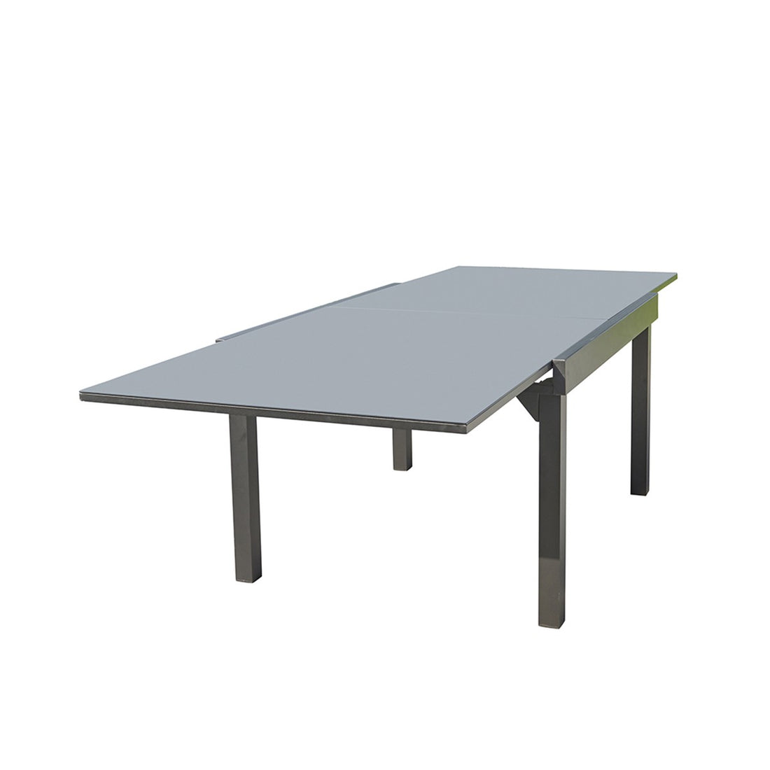 MODULO - Table de jardin en aluminium noir extensible 8/10 pers.