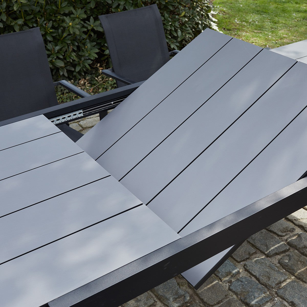 HPLSTAR - Table de jardin en aluminium extensible 6/10 pers.