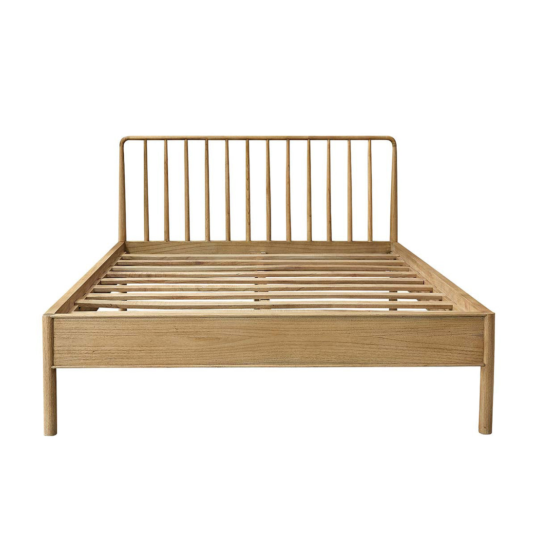 ESMEE - Lit en mindi massif 160 cm avec sommier