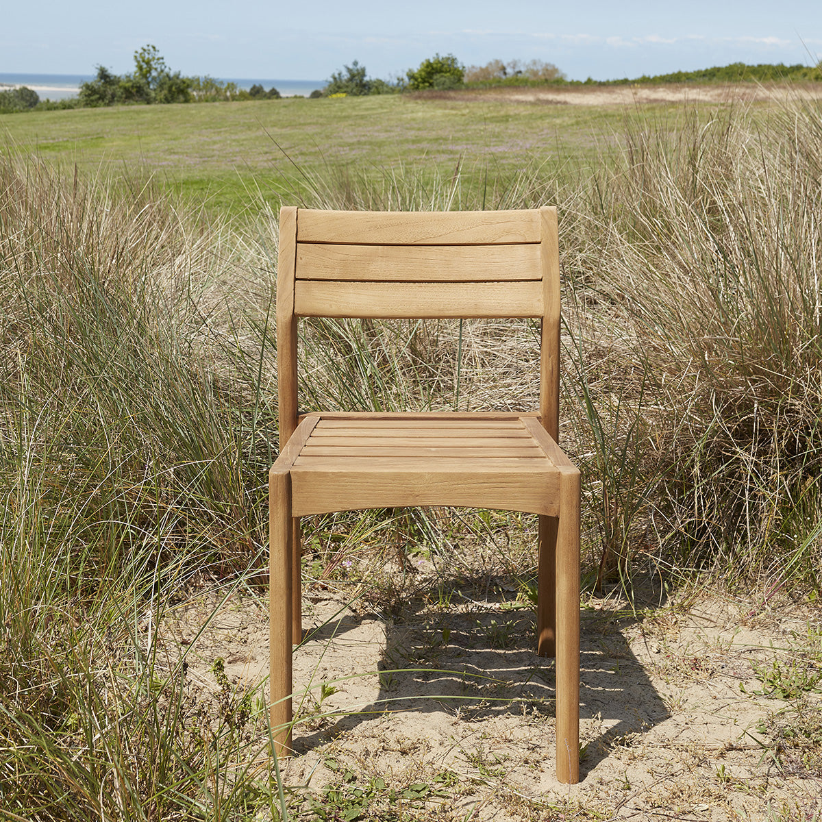 HORTENSE - Chaise de jardin en teck massif recyclé