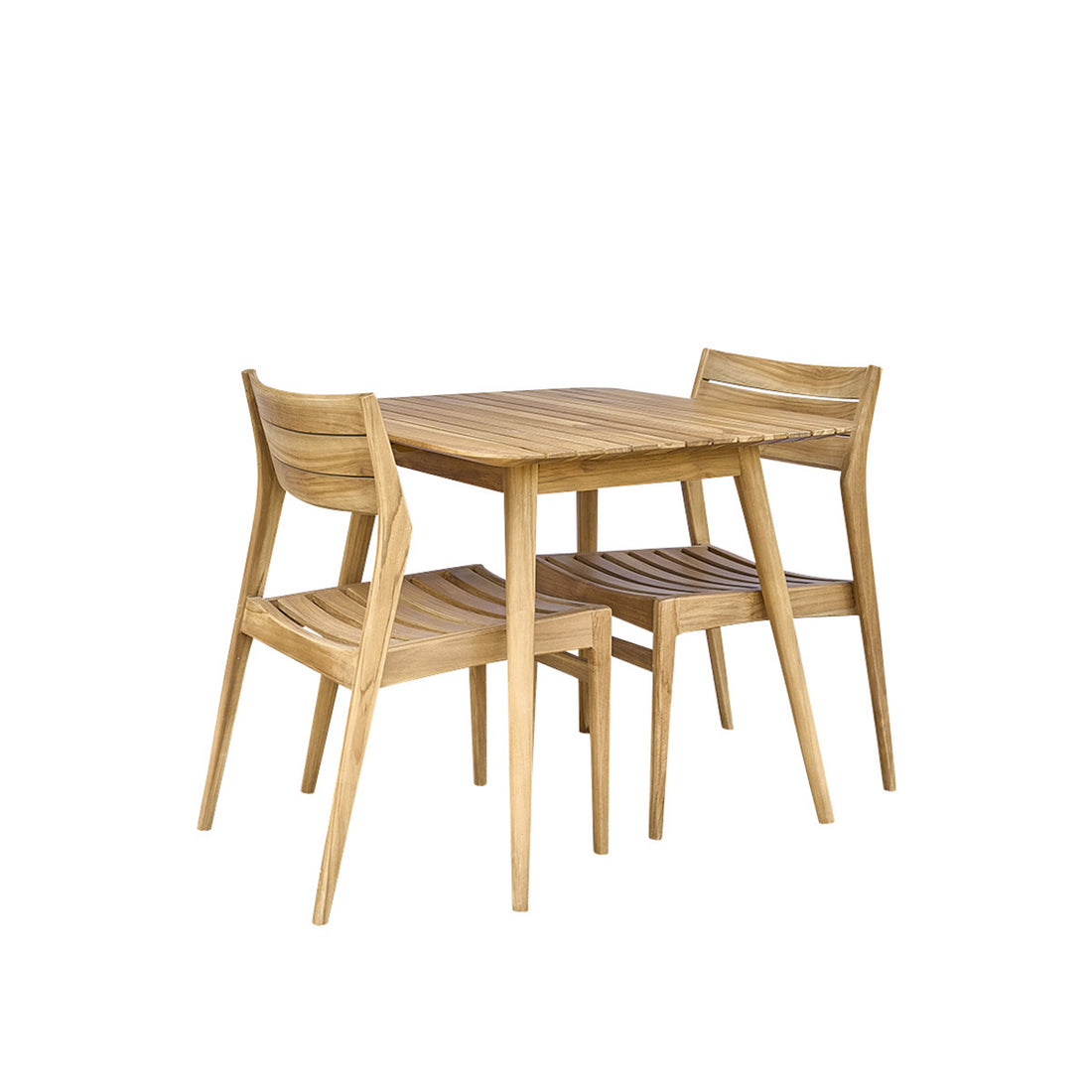 APRIL - Salon de jardin en teck massif 2/4 pers.