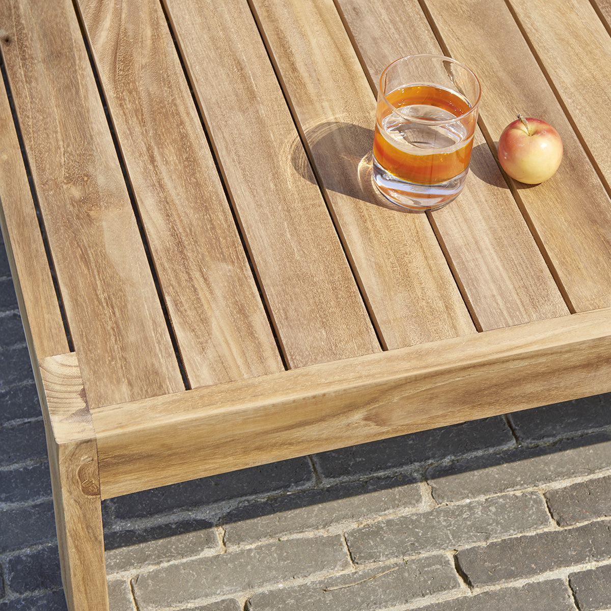 PALMA - Table basse de jardin en teck 102 cm