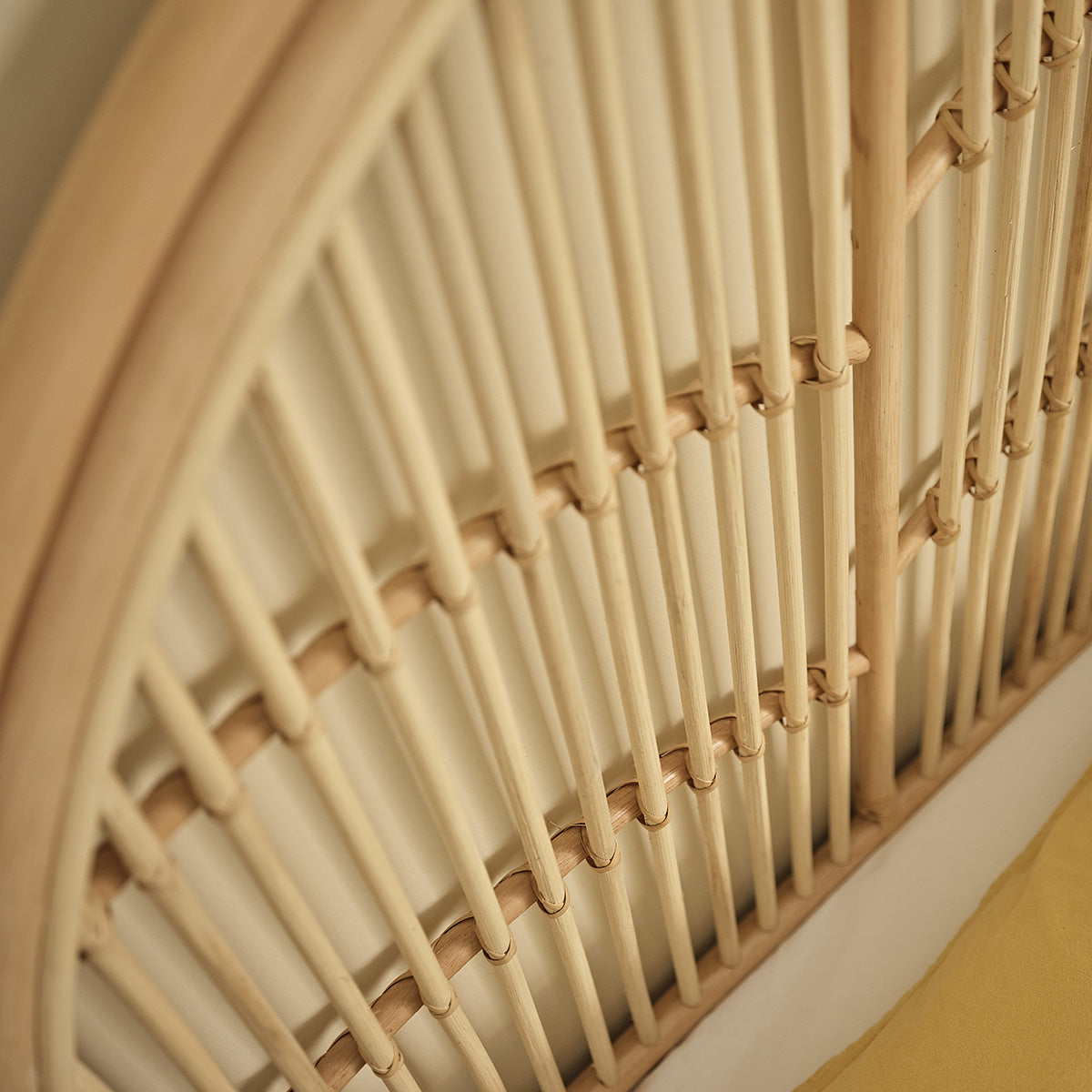 BOHO - Tête de lit en rotin 140 cm