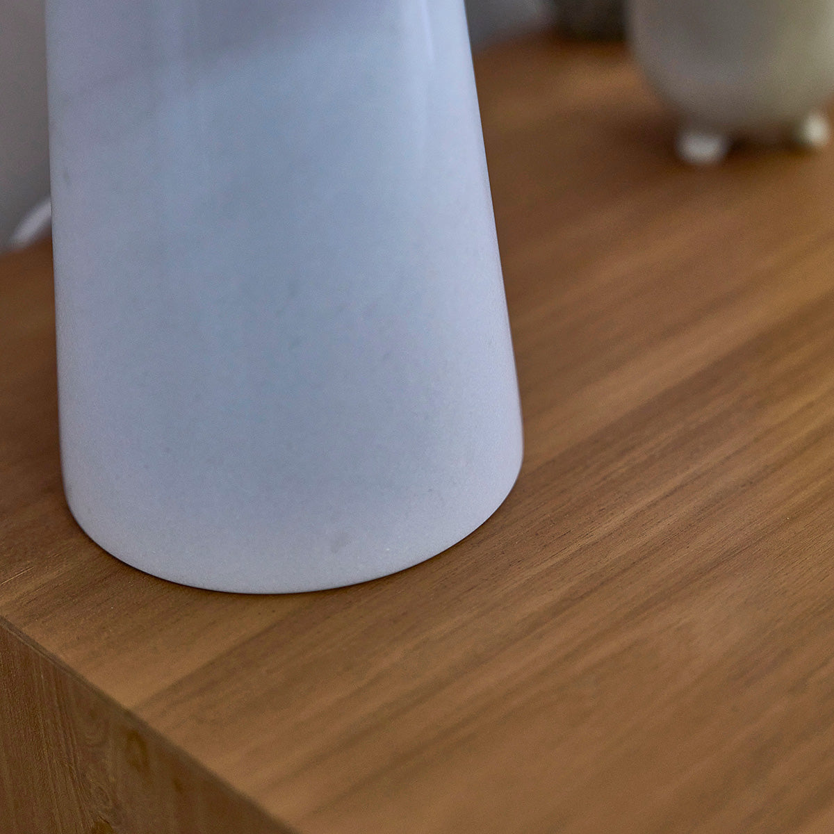 SERENE - Banc en teck massif et tissu bouclette 120 cm