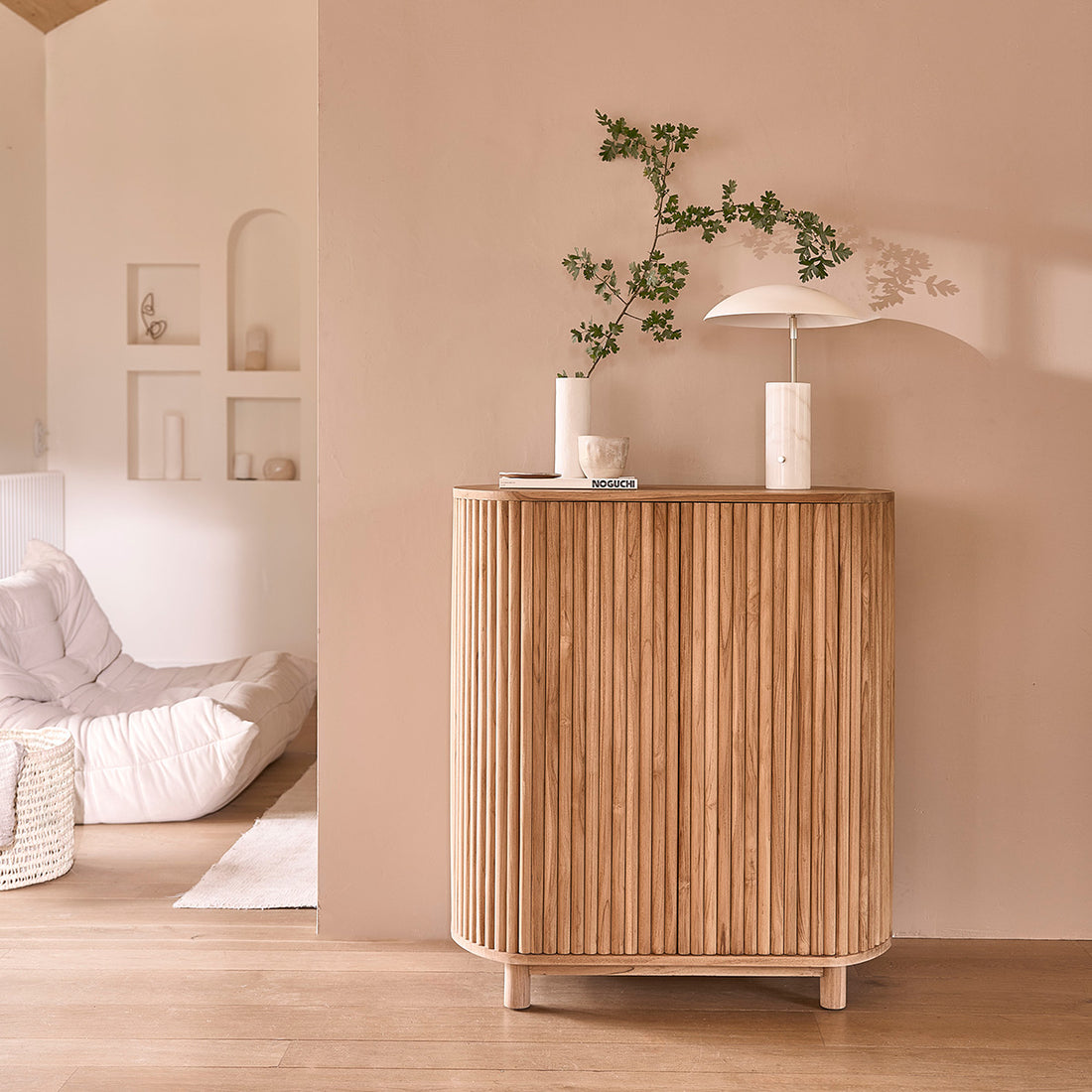 COLINE - Buffet en teck massif 90 cm