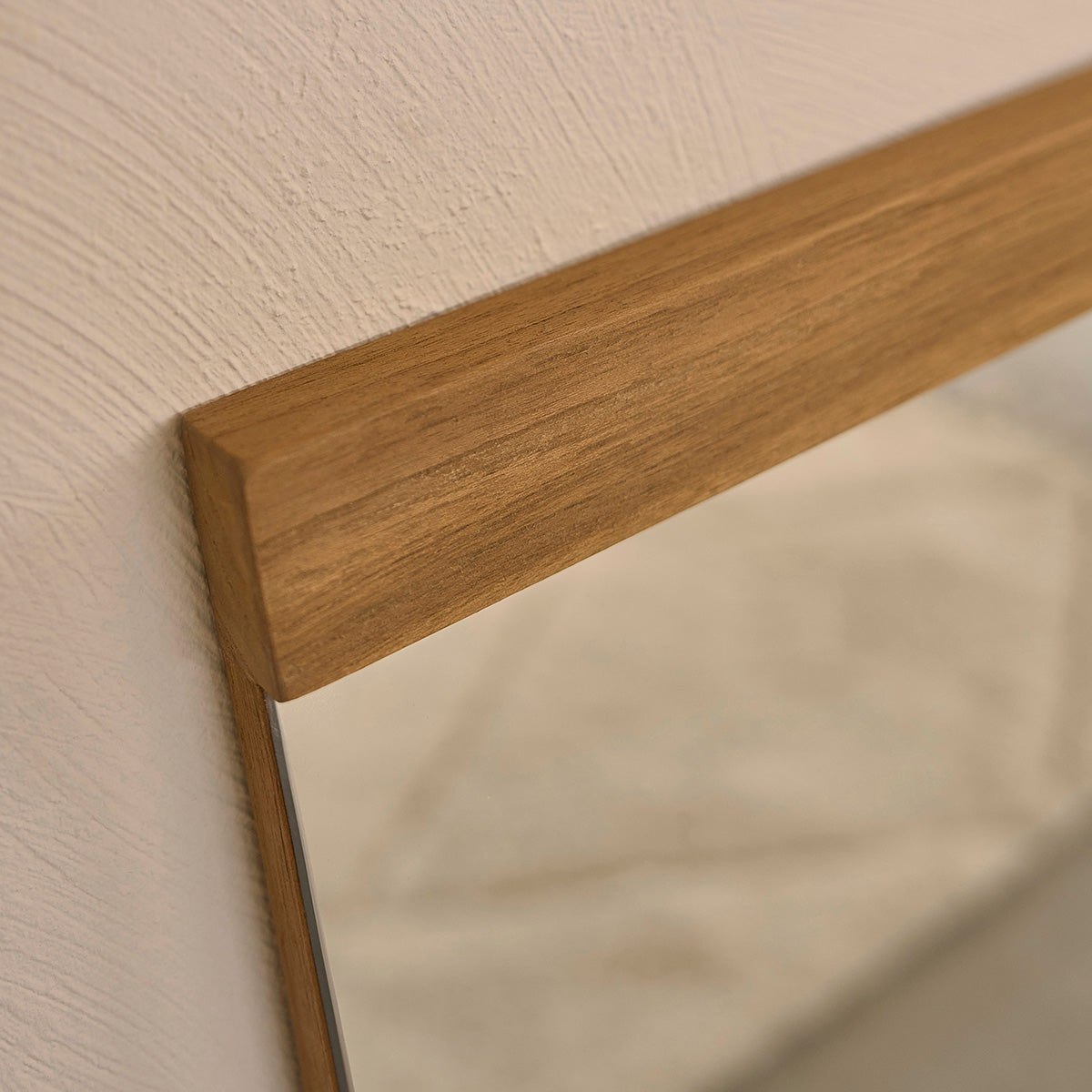 NAHELE - Miroir en teck massif recyclé 80x60 cm