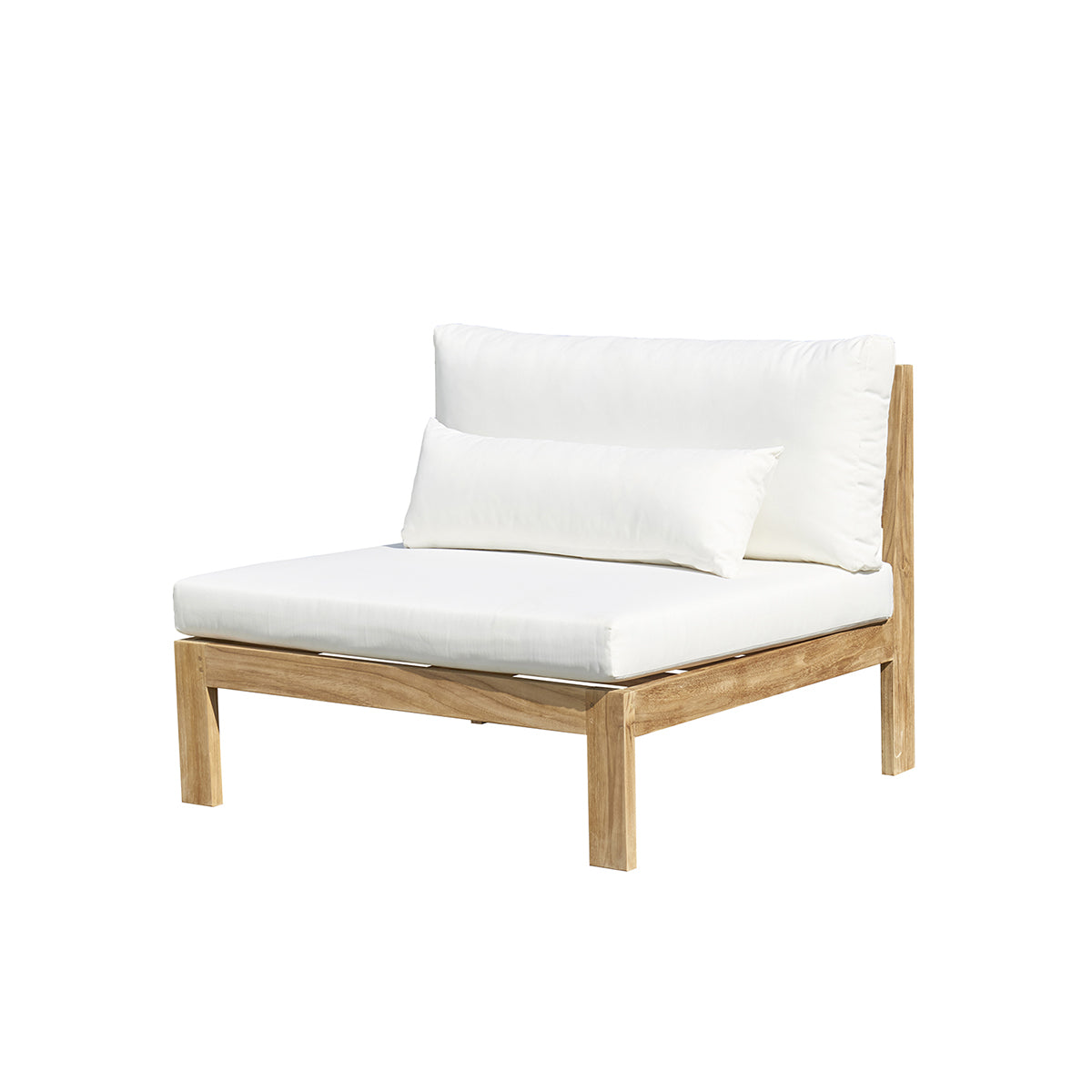 PALMA - Fauteuil de jardin en teck massif blanc