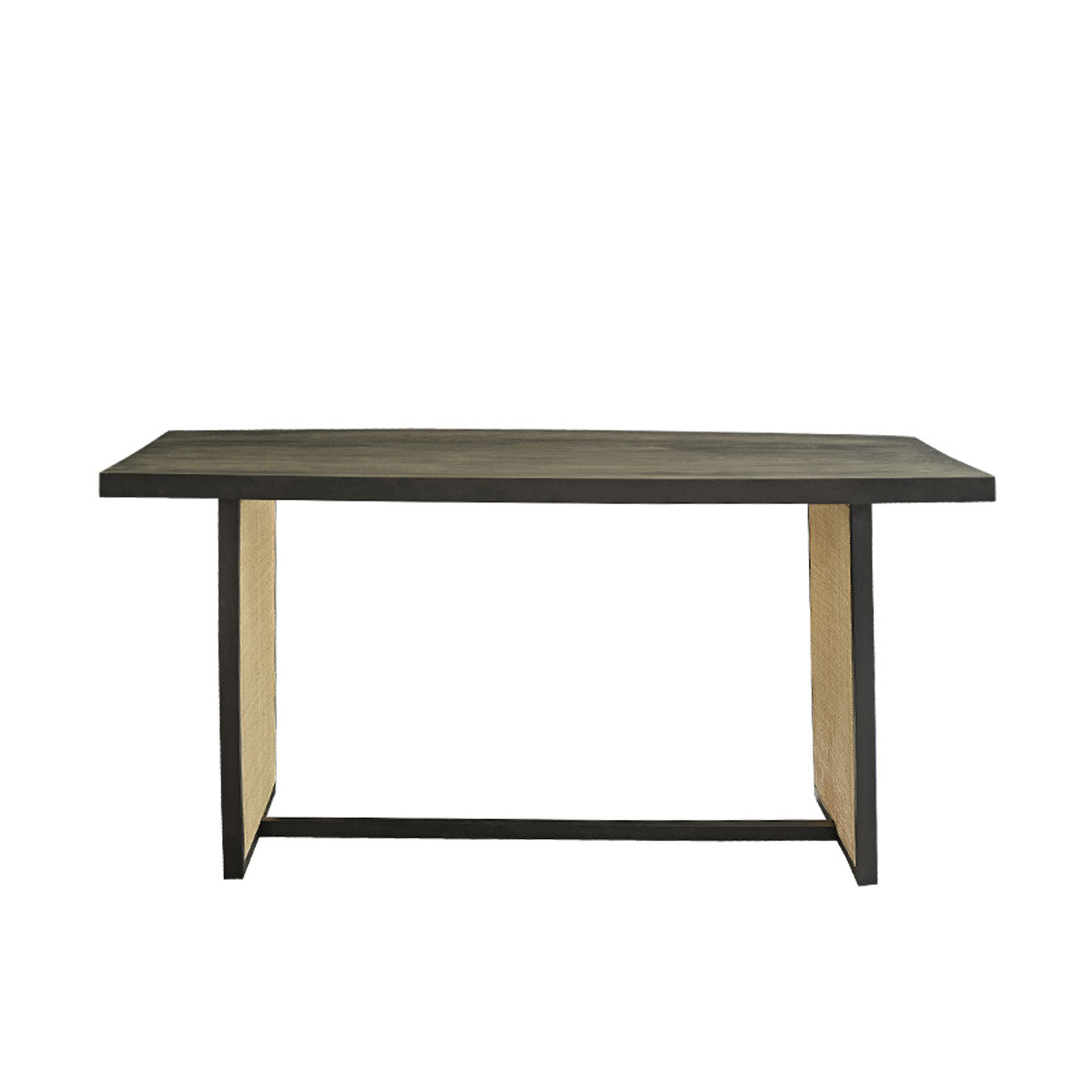 BLAISE - Table en manguier massif et cannage 6 pers.