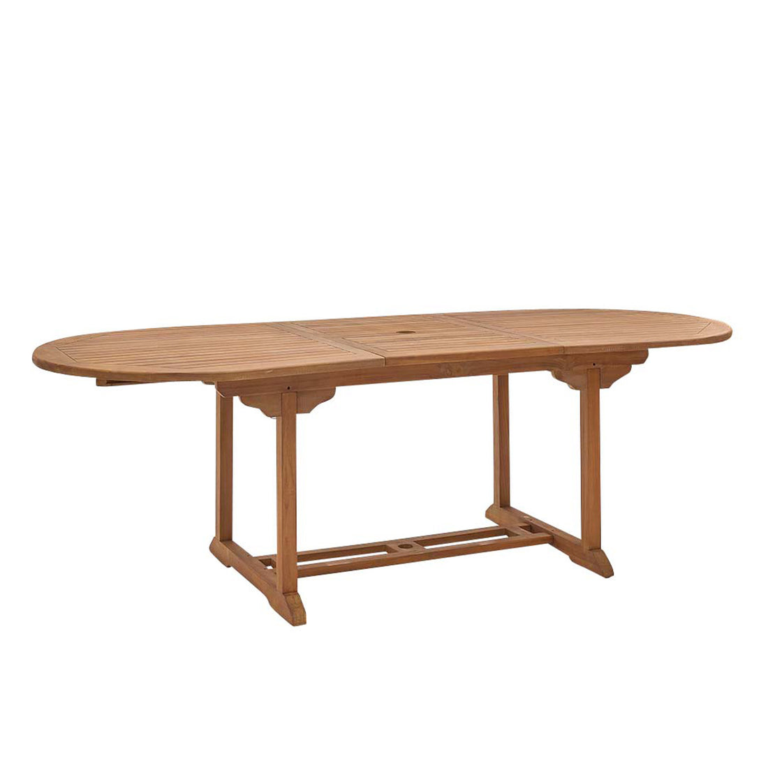 BALI - Table de jardin en teck huilé extensible ovale 8/10 pers.