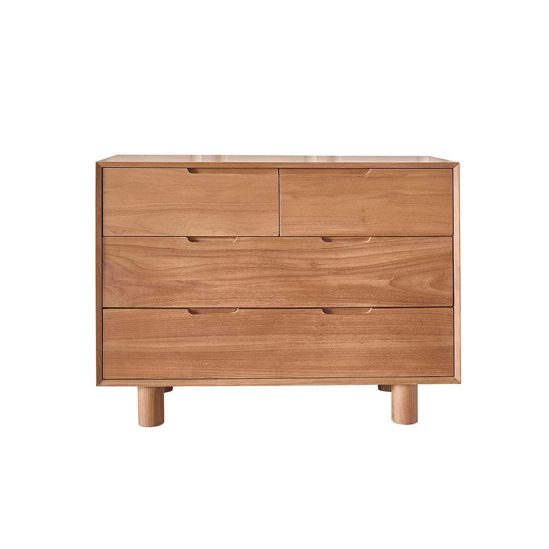 GUSTAVE - Commode en teck massif 110 cm