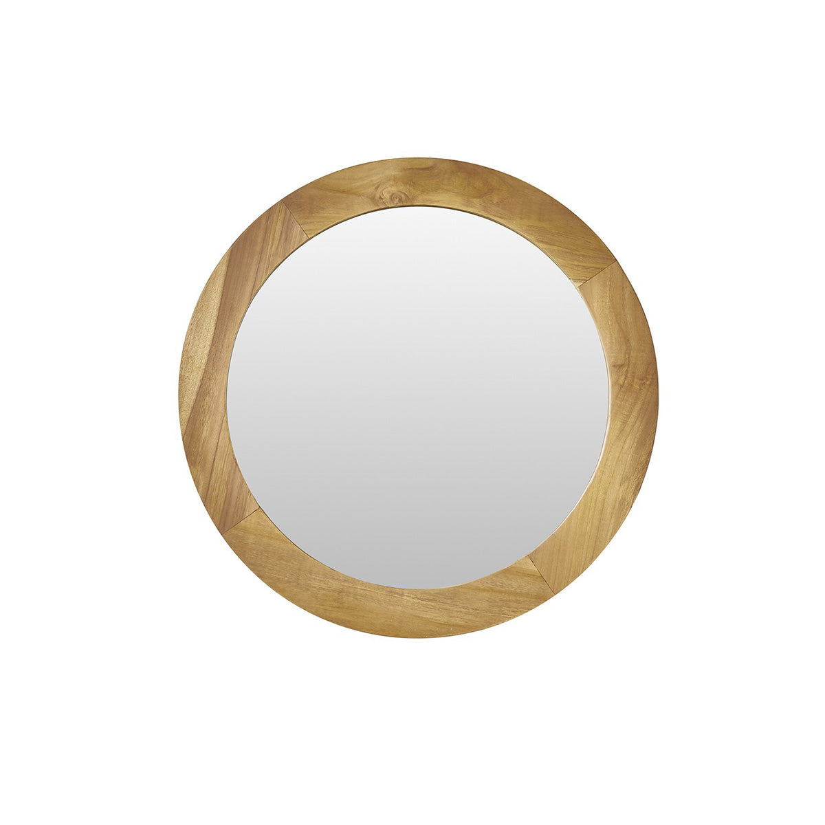 SARA - Miroir en teck massif rond Ø 50 cm