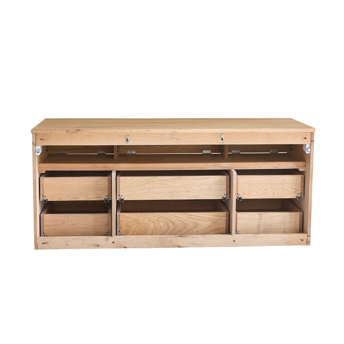 ERNEST - Meuble sous vasque en chêne massif suspendu 140 cm