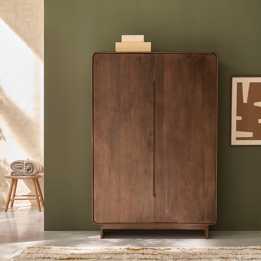 SOFIA - Armoire en manguier massif 120 cm