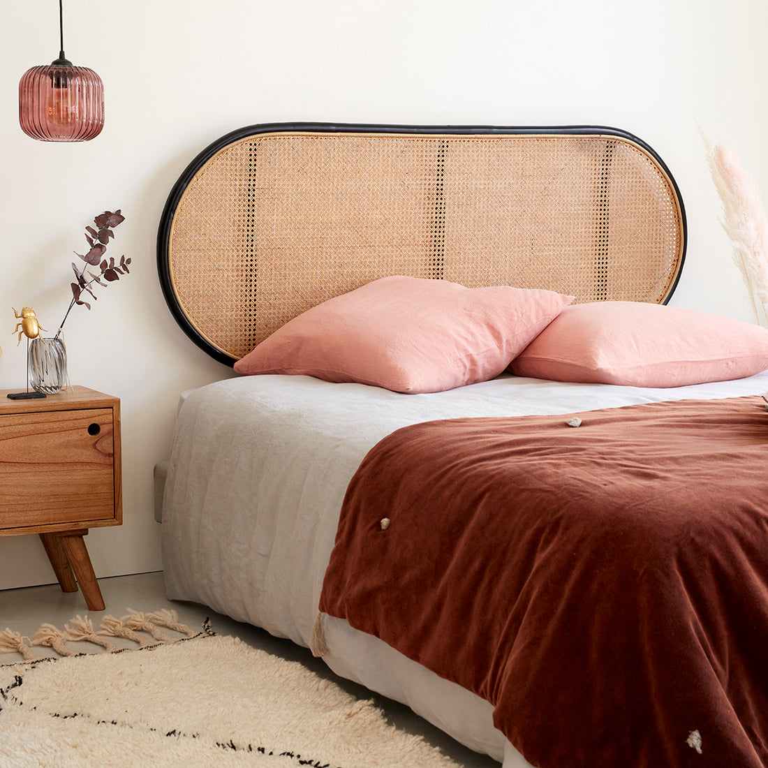 AVA - Tête de lit en cannage et rotin 160 cm