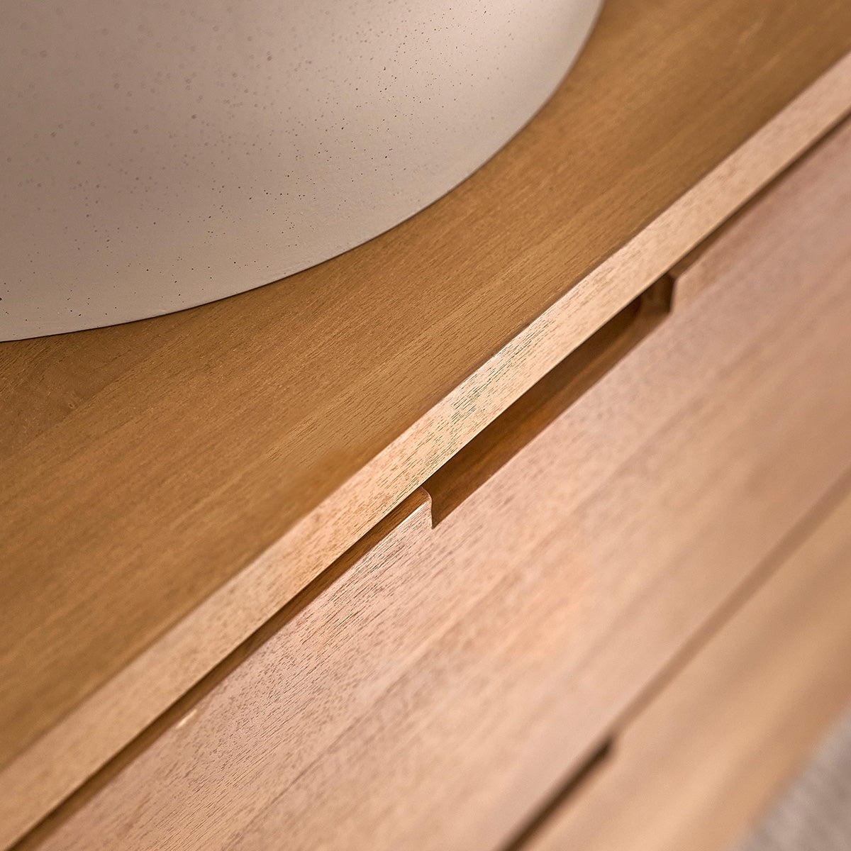 MAË - Meuble sous vasque en teck massif suspendu 60 cm