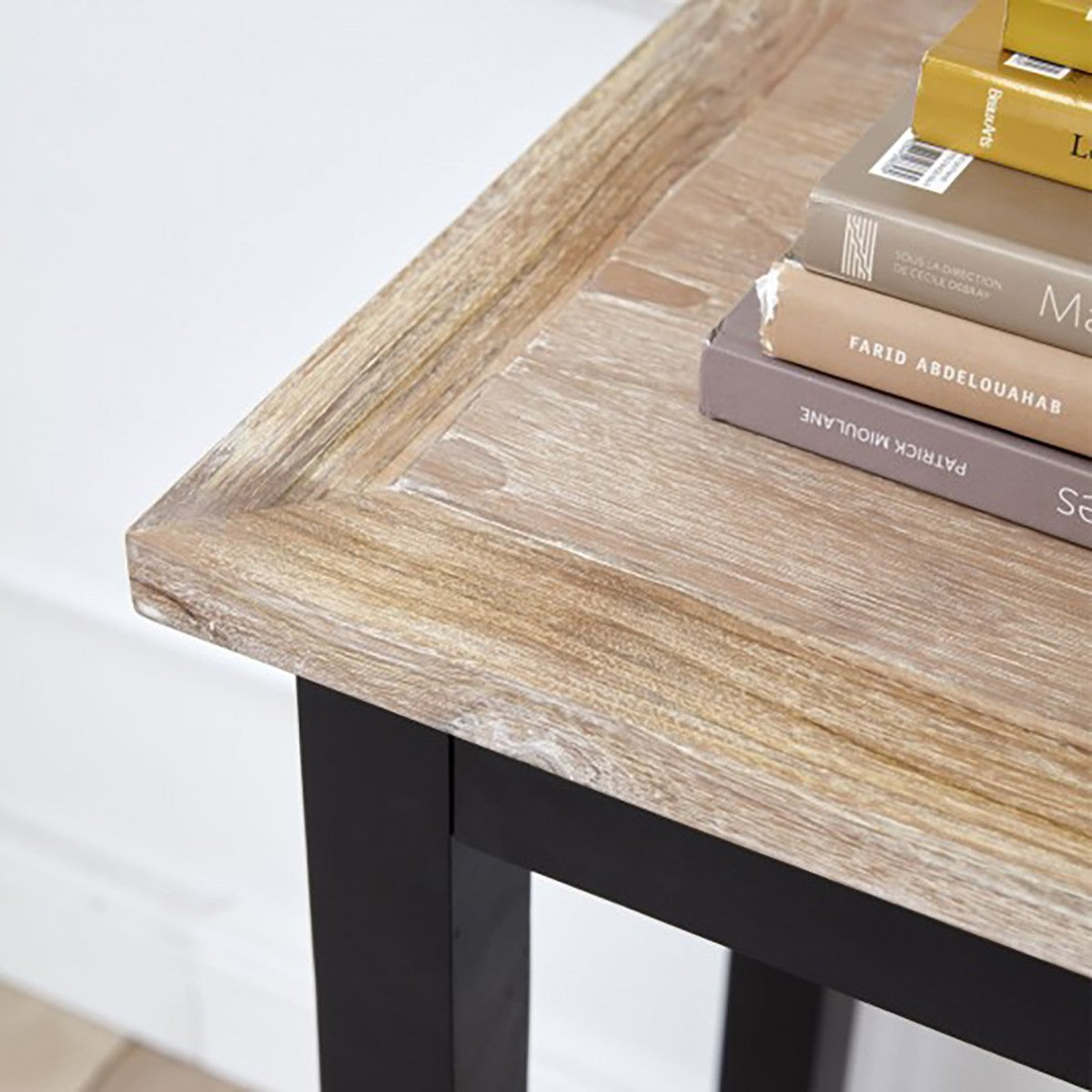 LONDRES - Console en acajou et teck massif 120 cm