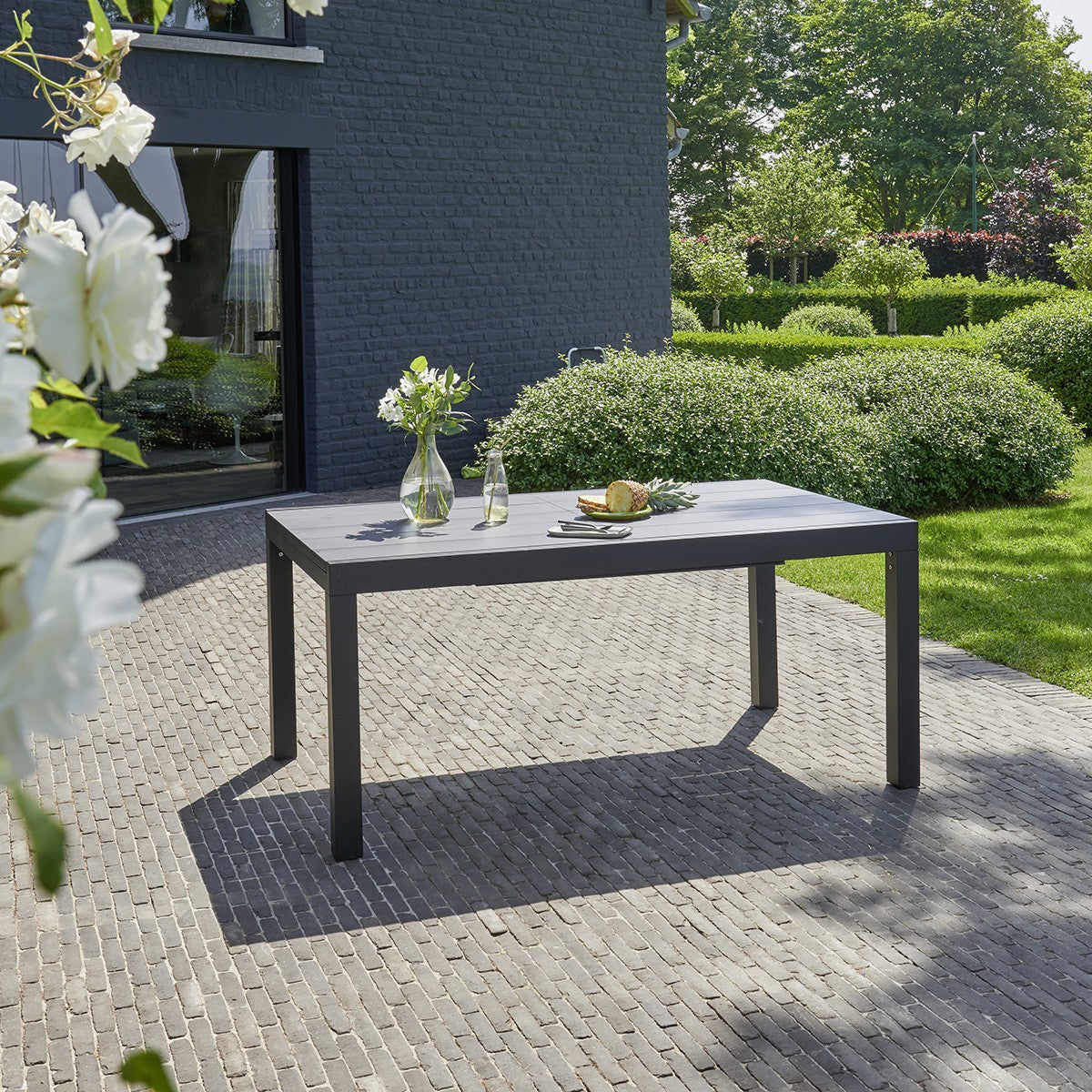 HPLSTAR - Table de jardin en aluminium extensible 6/10 pers.