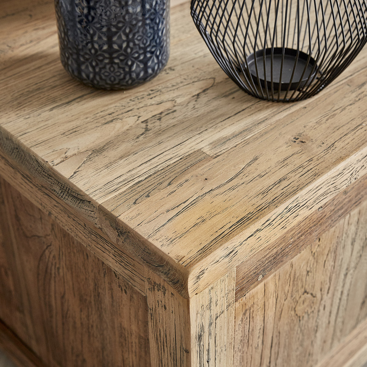 CARGO - Meuble TV en teck massif recyclé 160 cm