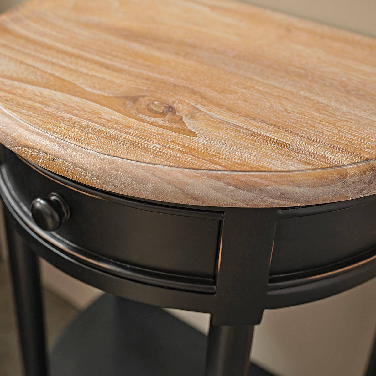 SOHO - Table de chevet en acajou massif