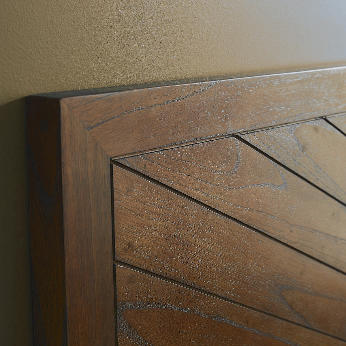 EUGENE - Tête de lit en mindi massif finition noyer 160 cm