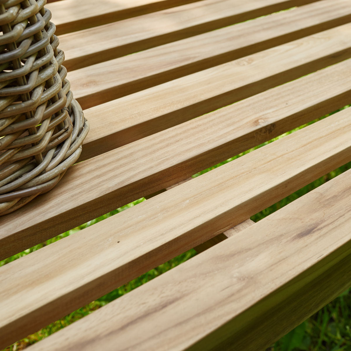 MIDLAND - Banc de jardin en teck massif