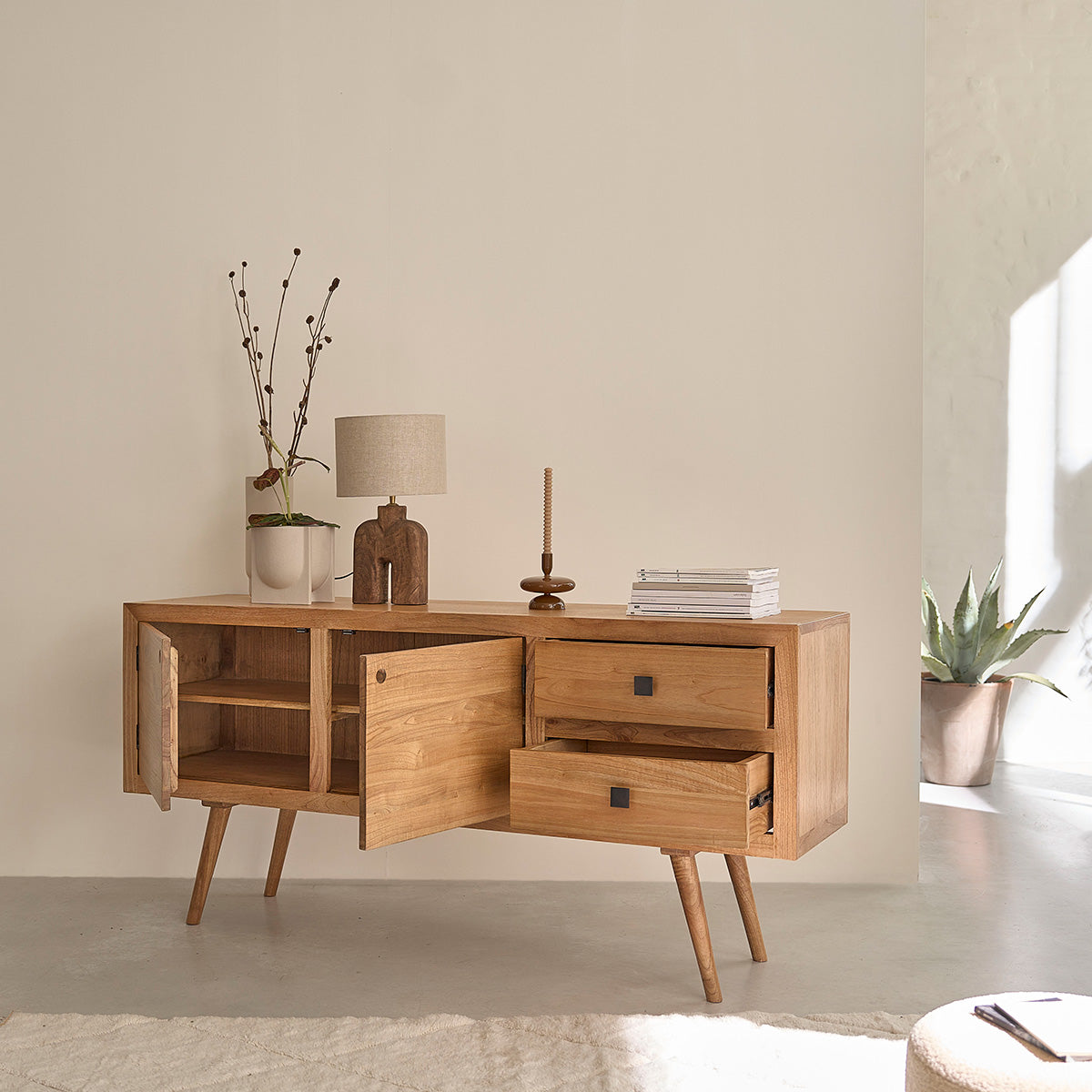 SACHA - Commode en mindi massif 180 cm