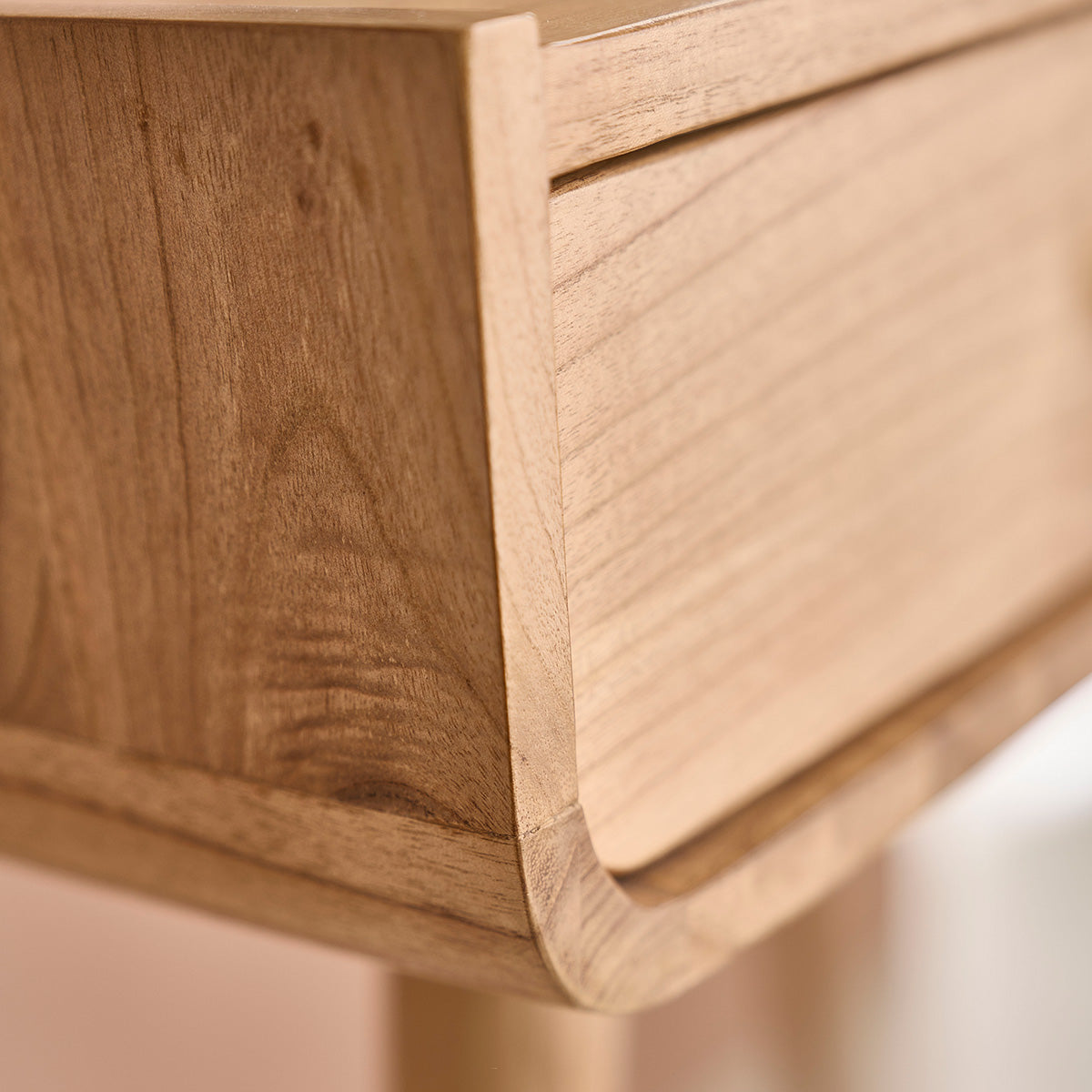 FIFTIES - Coiffeuse en mindi massif 90 cm