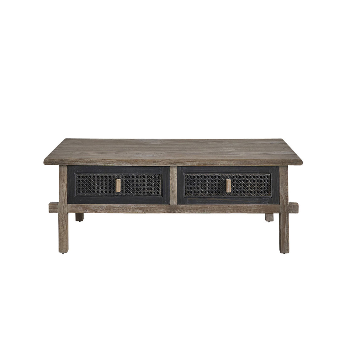 JUNKO - Table basse en bois recyclé massif 110 cm