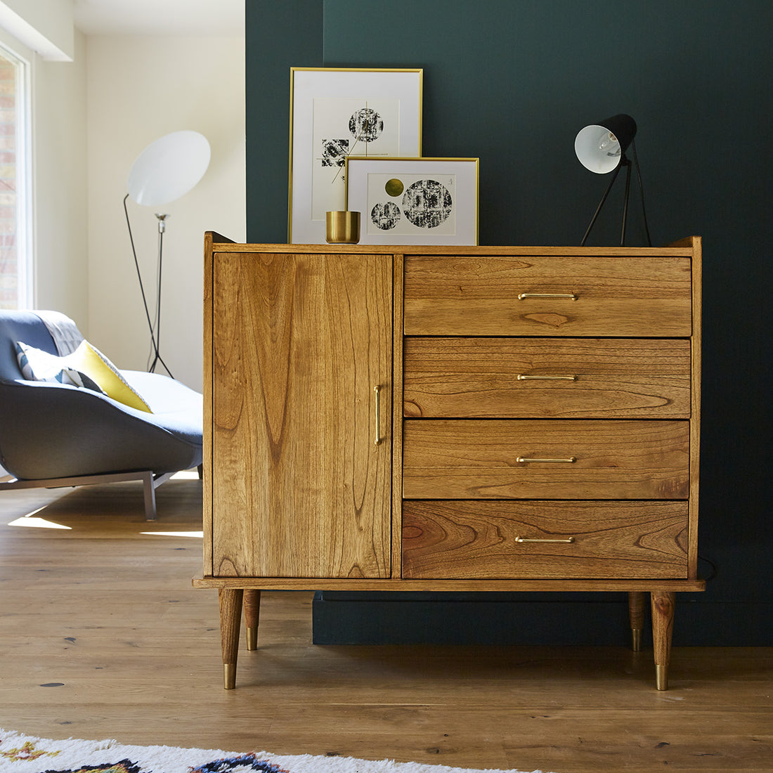 PIA - Buffet en mindi massif 105 cm
