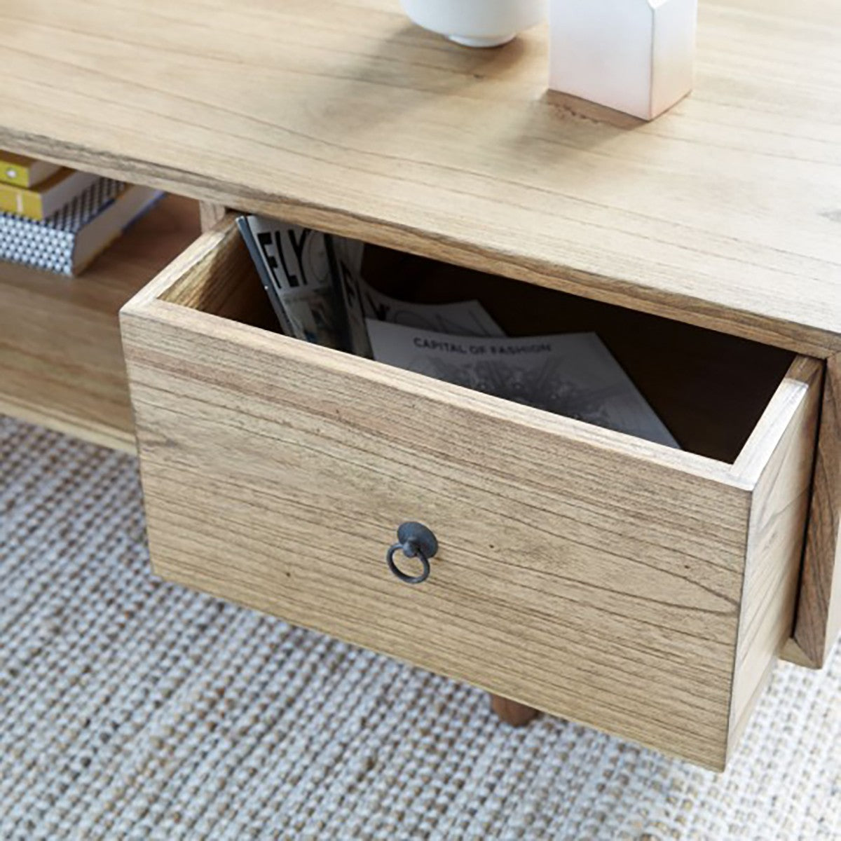 OSCAR - Table basse en mindi massif 120 cm