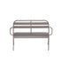Banc en aluminium gris 118 cm