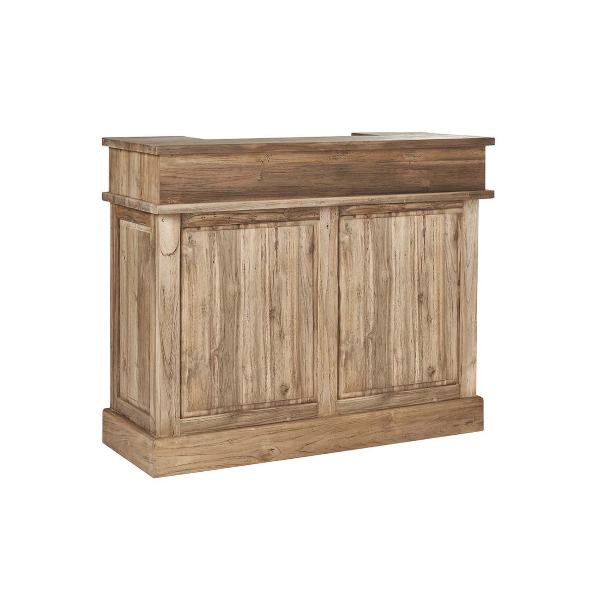 CARGO - Bar en teck massif recyclé 120