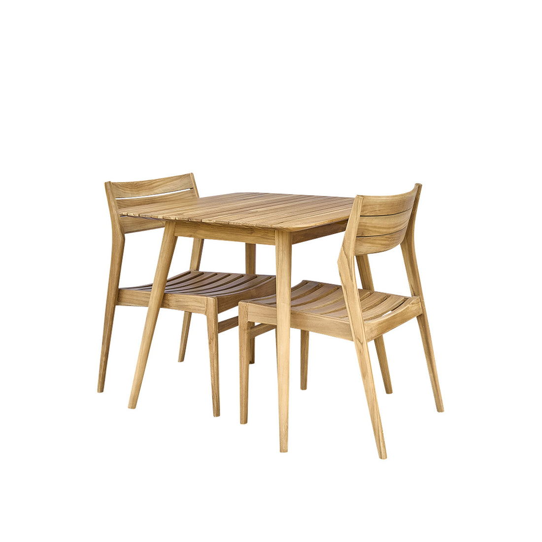 APRIL - Salon de jardin en teck massif 2/4 pers.