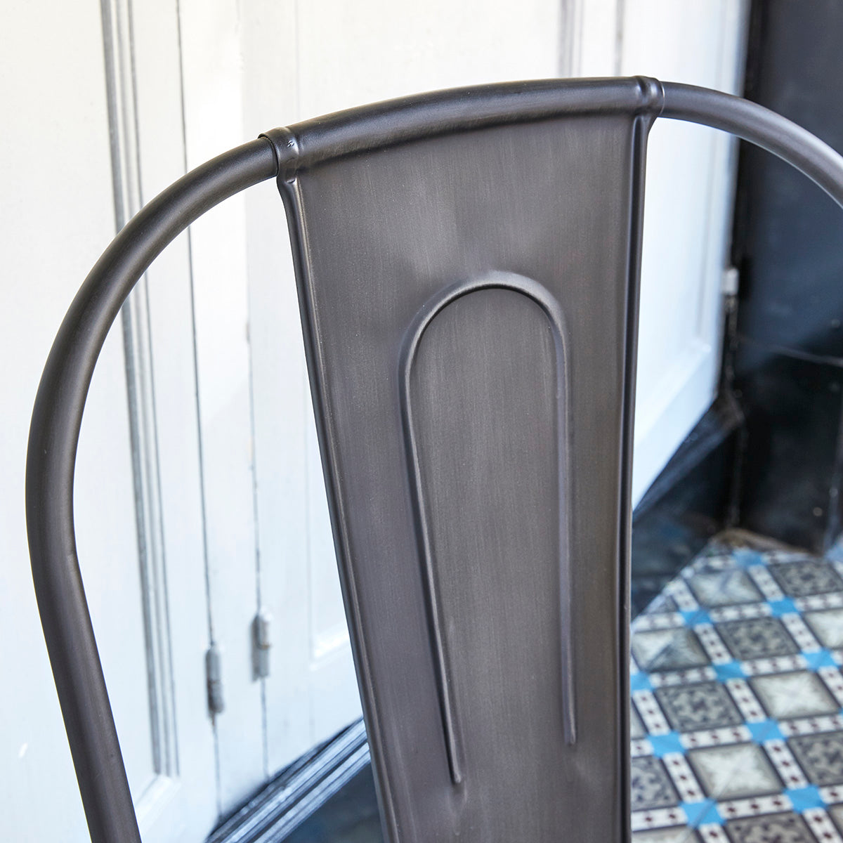 INDUS - Chaise en bois recyclé massif et métal