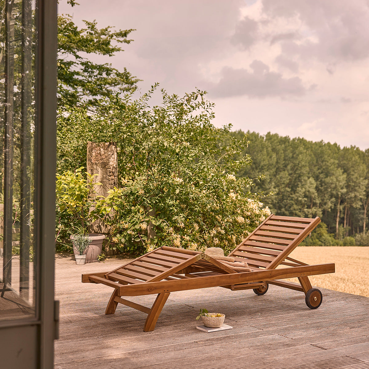 BALI - Bain de soleil en teck huilé massif