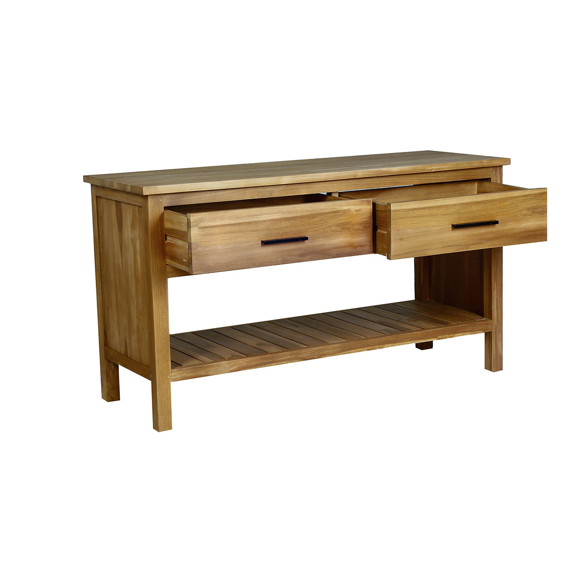 MARLI - Meuble sous vasque en teck massif 135 cm