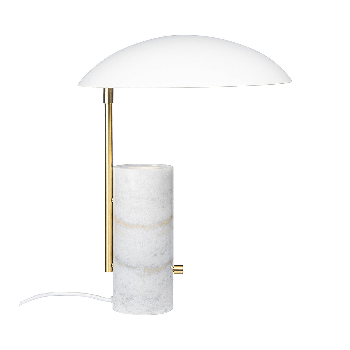 Lampe à poser en marbre blanc