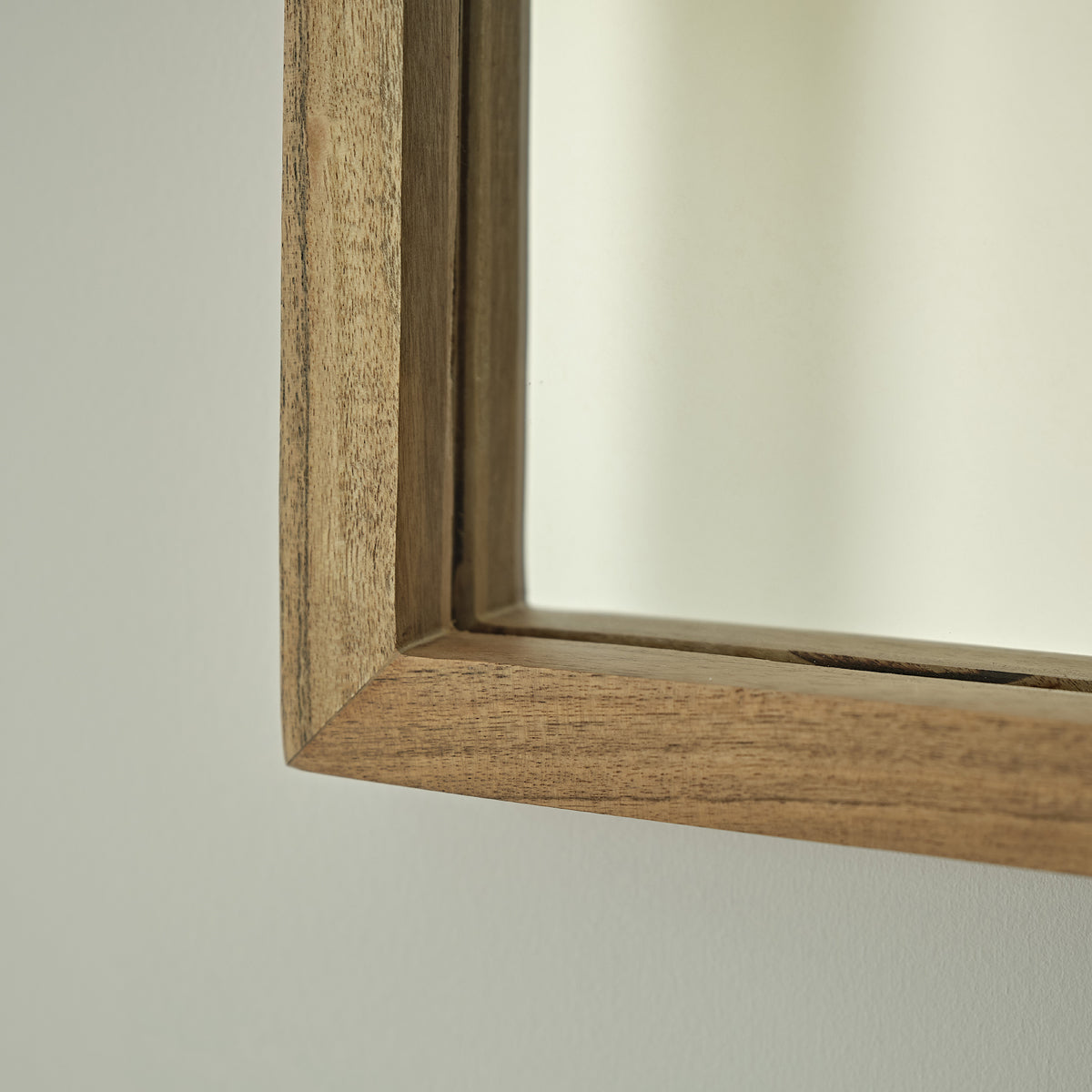 EDEN ROCK - Miroir en acacia massif rectangulaire 130x45 cm