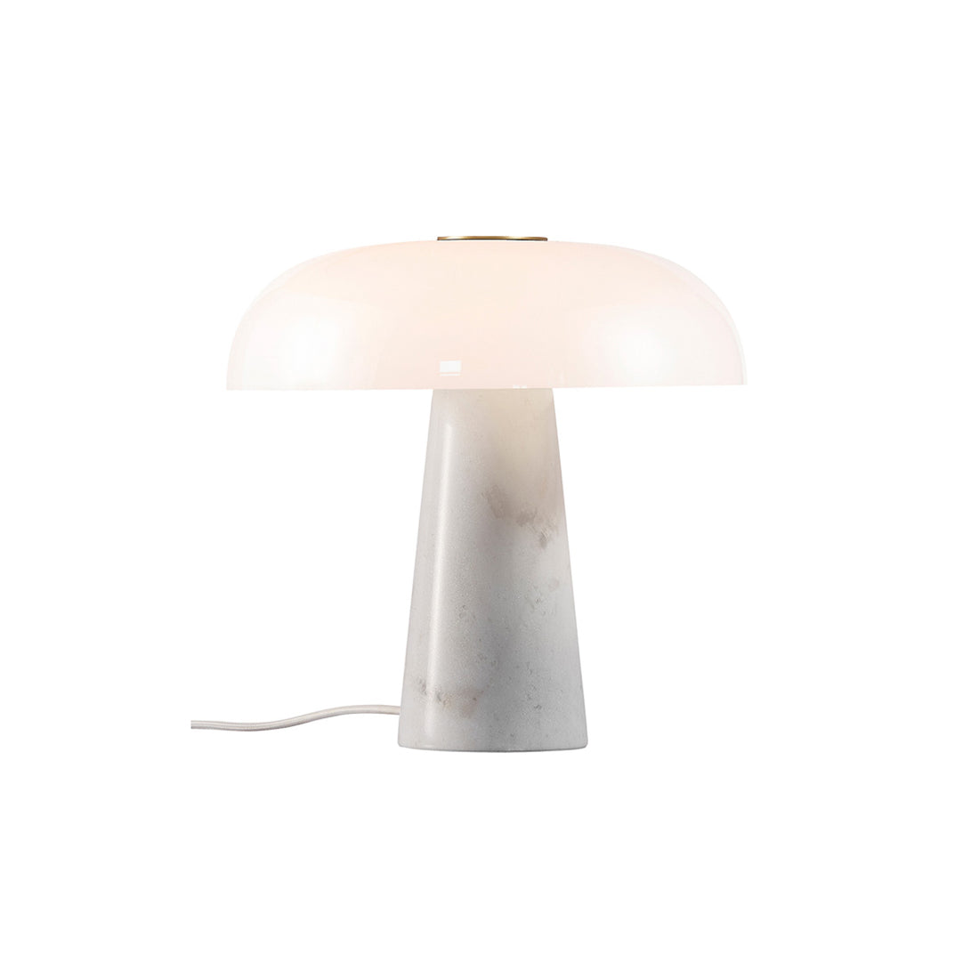 Lampe à poser en marbre blanc