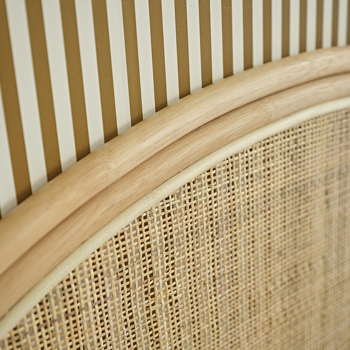 JANE - Tête de lit en rotin et cannage 140 cm