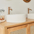 Vasque en béton beige Ø37 cm