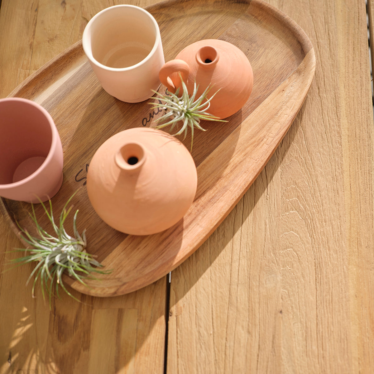 JUNE - Table en teck massif recyclé et métal 8 pers.