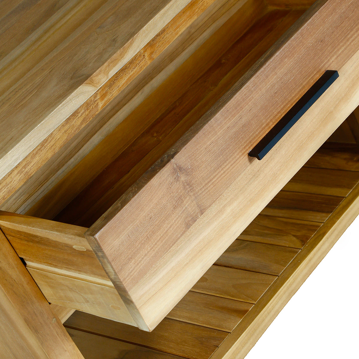 MARLI - Meuble sous vasque en teck massif 90 cm