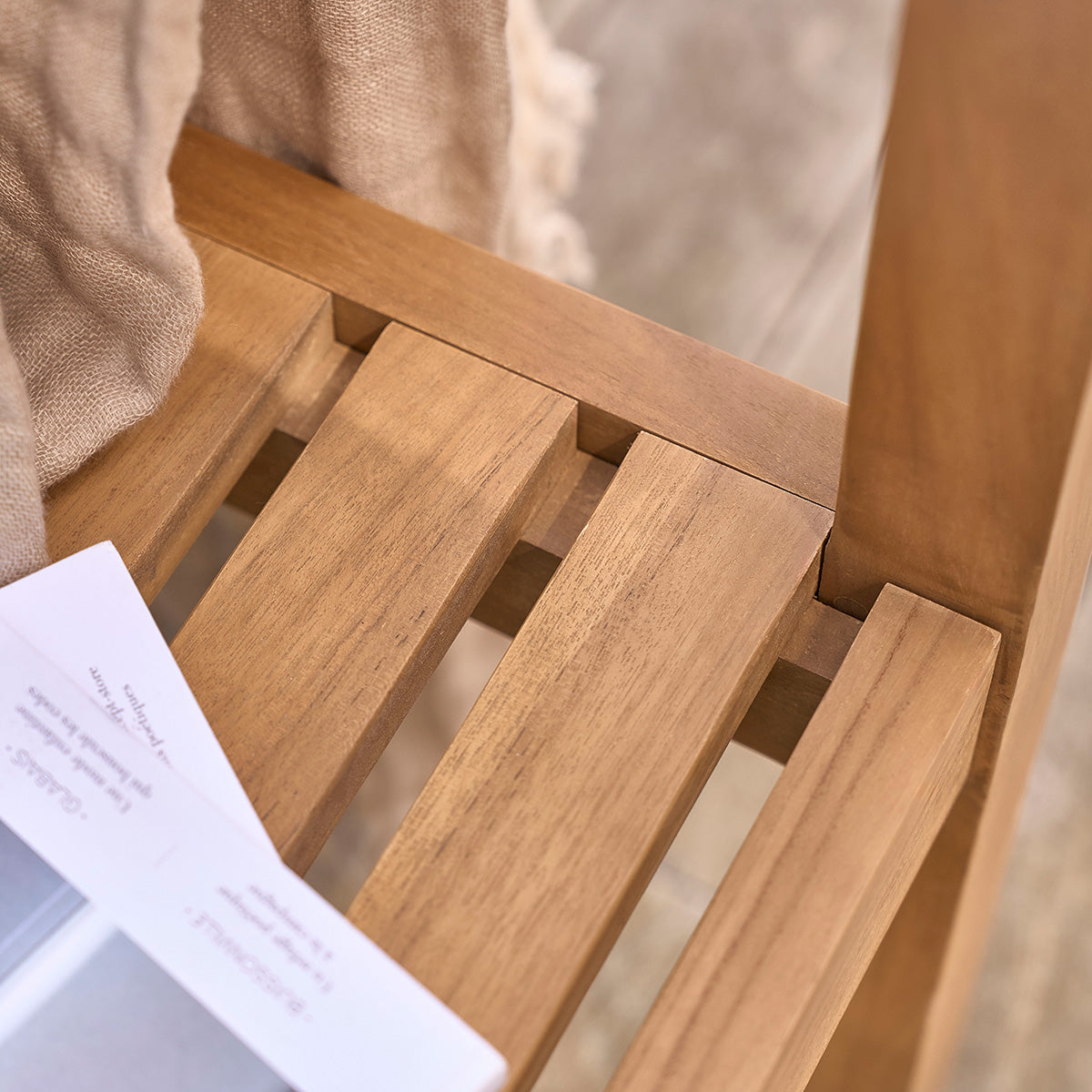 MALTE - Banc de jardin en teck massif 160 cm