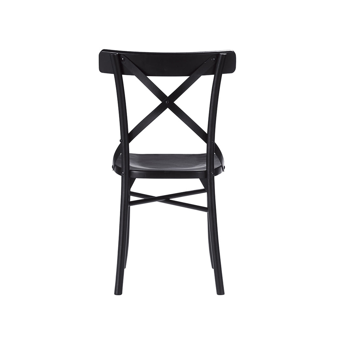 LONDRES - Chaise bistrot en acajou massif noire