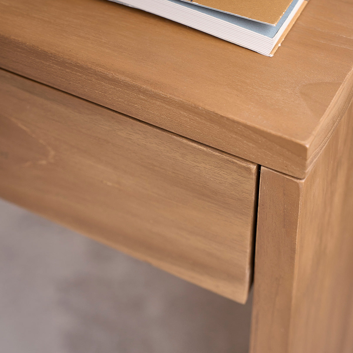 TRISTAN - Bureau en teck massif 130 cm