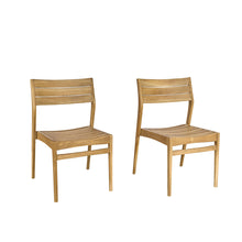 Chaise de jardin en teck massif (lot de 2)